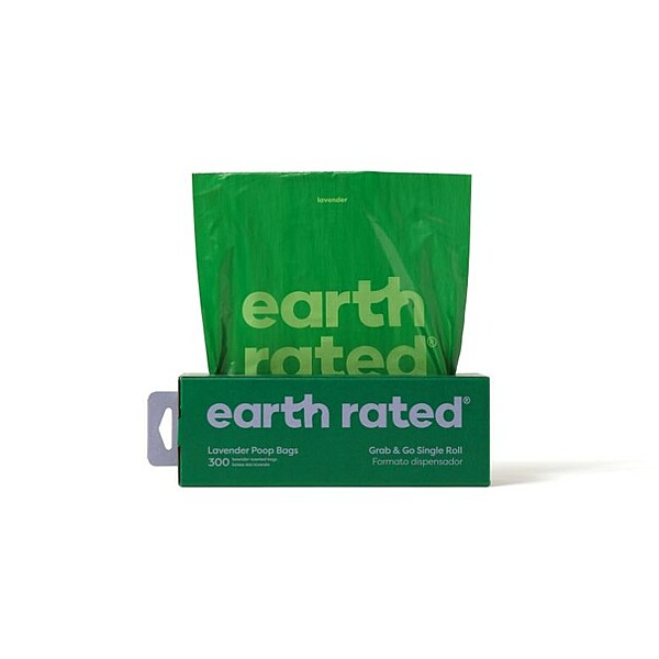 Earth Rated Lavender Scented Poop Bag Roll |  (300 Bags)