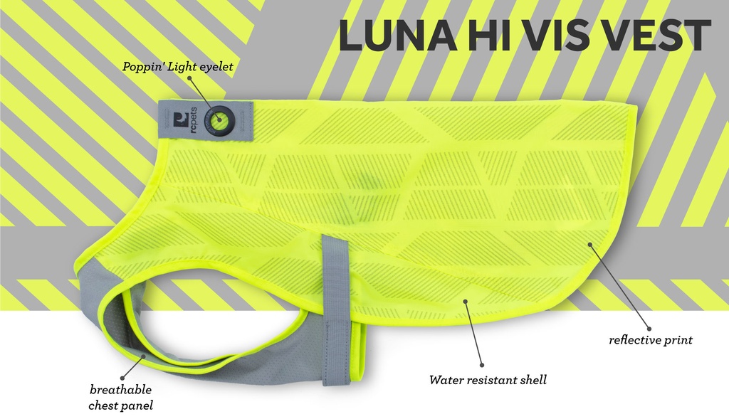 RC Pets Luna High Vis Vest (Tennis Yellow)