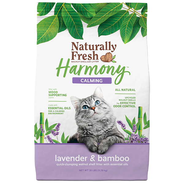 Naturally Fresh Harmony Walnut Shell Calming Cat Litter | Lavender &amp; Bamboo