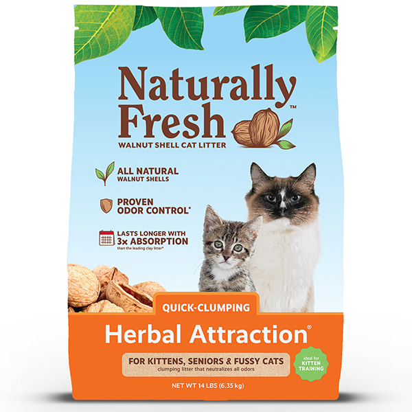 Naturally Fresh Quick-Clump Walnut Shell Cat Litter | Herbal Attraction