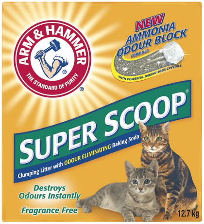 Arm &amp; Hammer Super Scoop Clumping Cat Litter - Unscented (12.7kg)