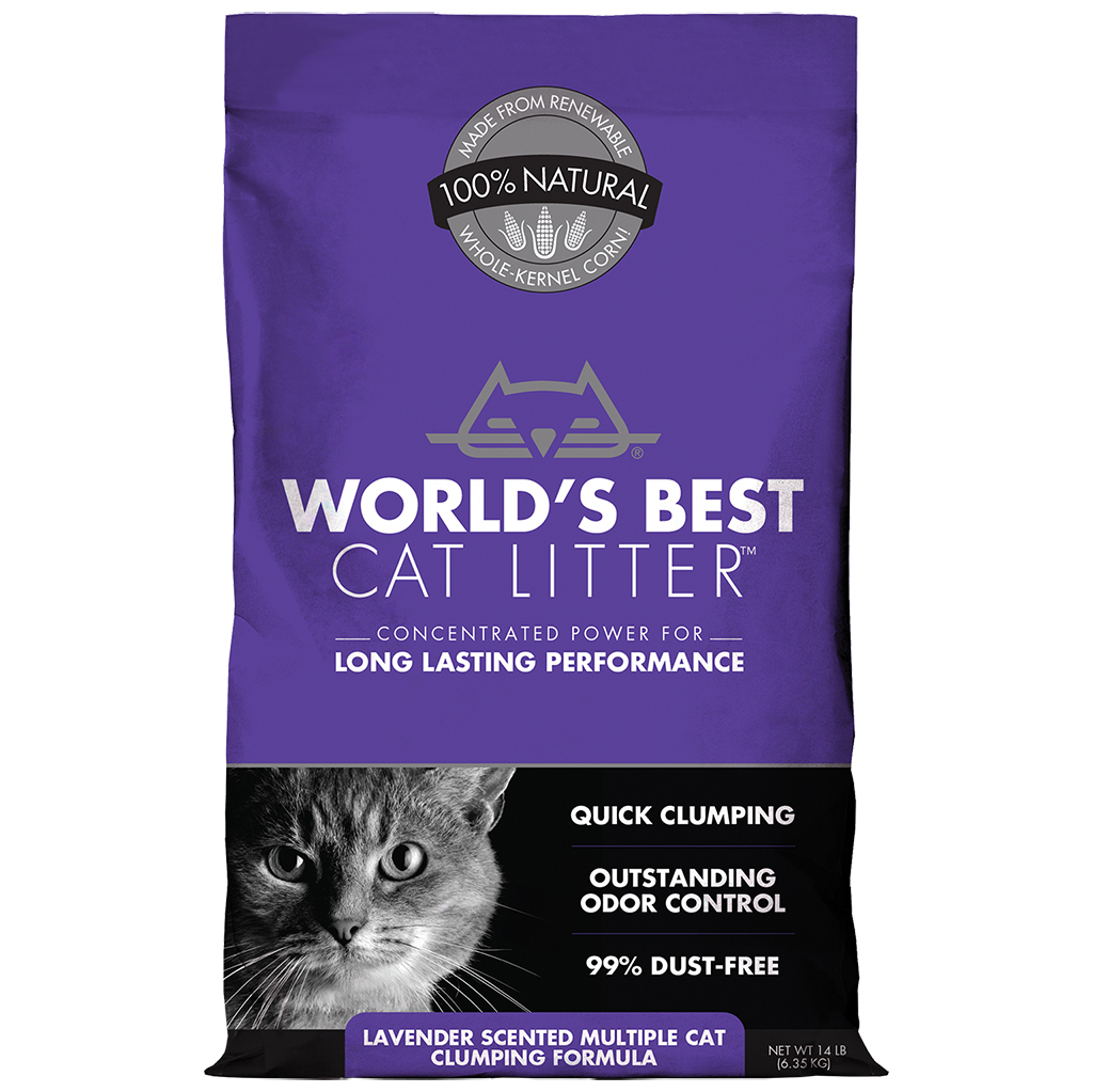 World's Best Cat Litter Lavendar Scented (14Lbs)