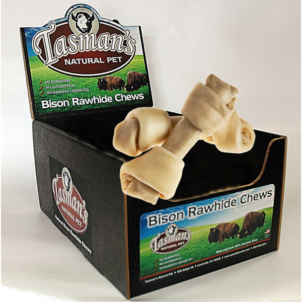 Natural Buffalo Rawhide Bone (Medium)