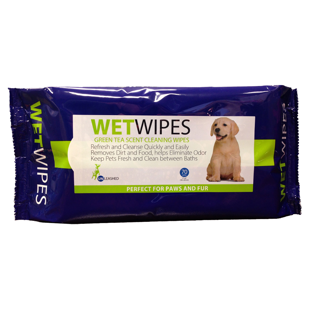 Unleashed Pet Wipes (7&quot; x 8&quot;) - 70 pack