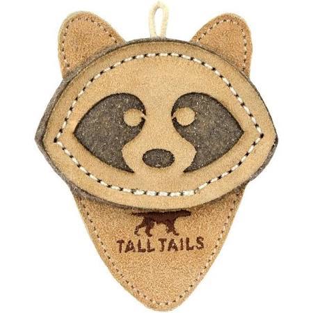 Tall Tails Natural Leather Racoon Chew (4&quot;)