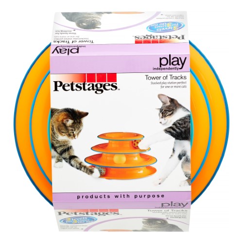 PetStages Tower of Tracks Cat Toy