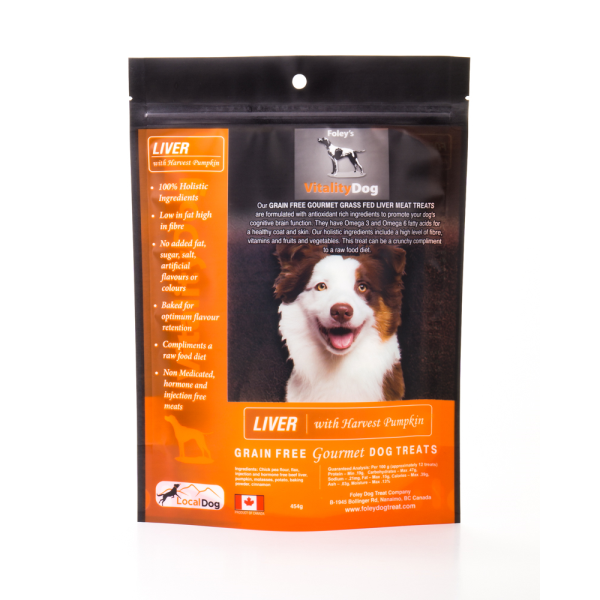 Vitality Dog Liver with Harvest Pumpkin Treats (454g)