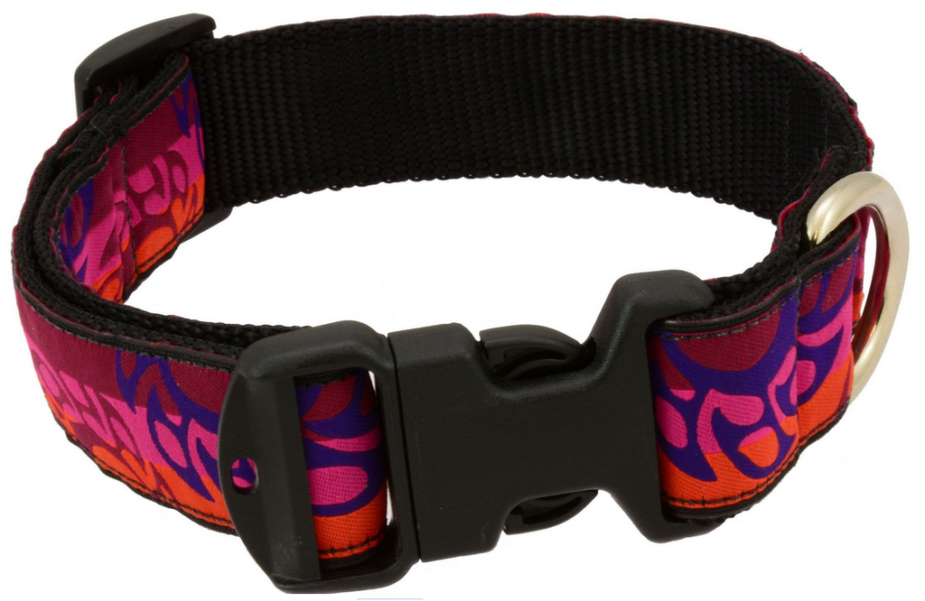 Silverfoot Dog Collar - Turbine Red TB01 (20&quot;-28&quot;)