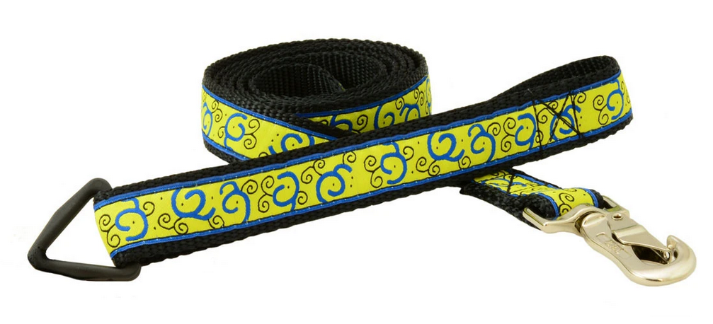 Silverfoot Dog Leash 6'x1&quot; - Fiesta Yellow (FT24)