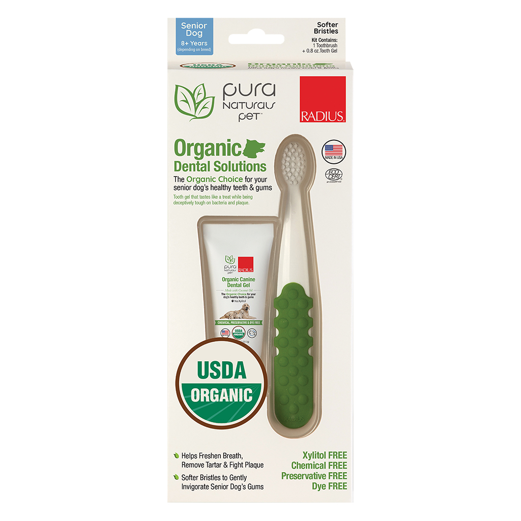 Plura Natural Organic Dental Solutions Kit | Senior Dog