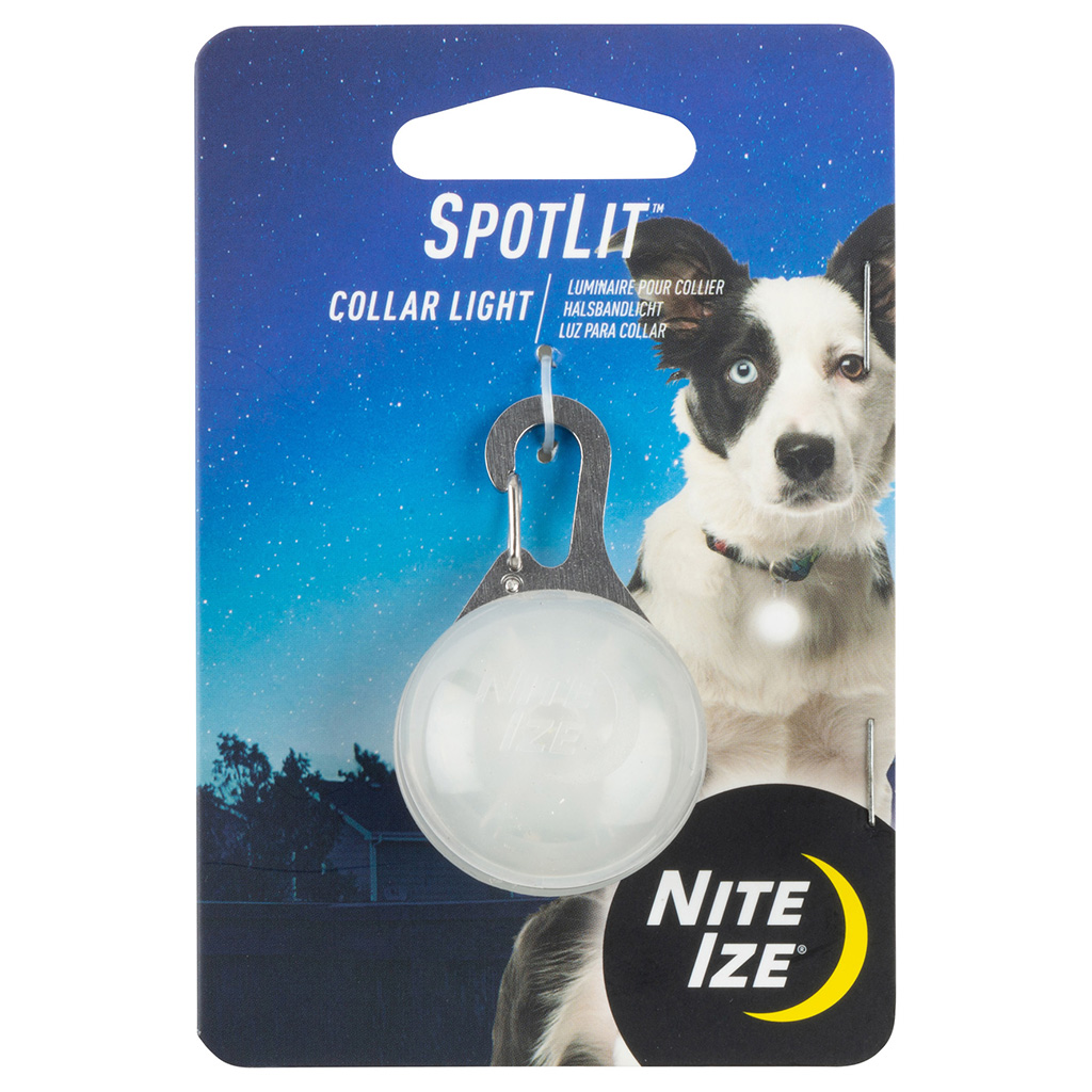 Nite Ize SpotLit LED Collar Light | White Plastic