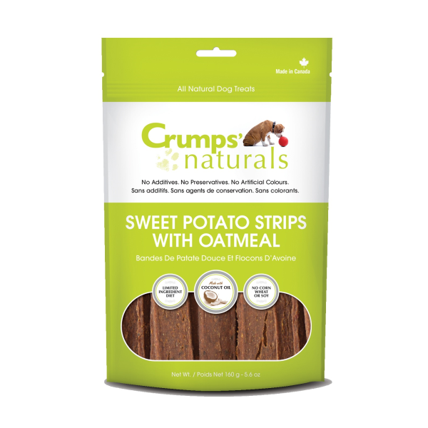Crumps Naturals Sweet Potato Strips with Oatmeal (160g)