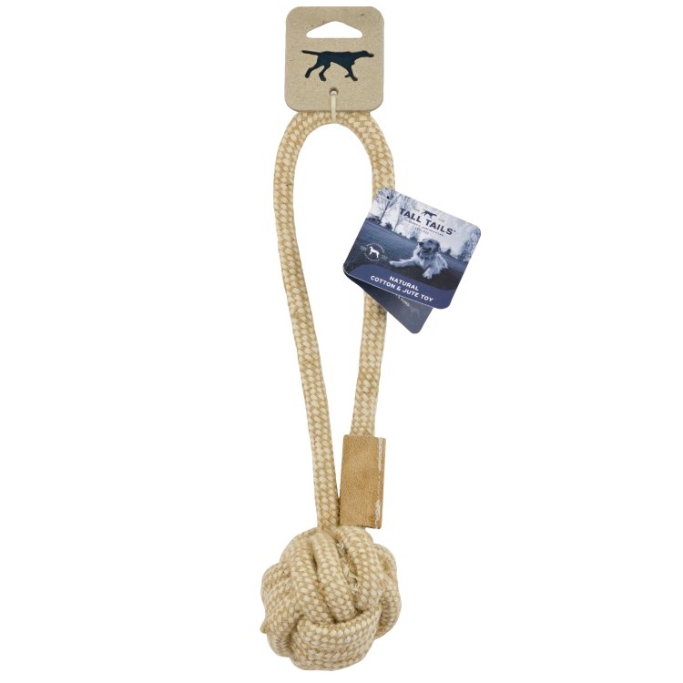 Tall Tails Natural Cotton &amp; Jute Tug Toy (13&quot;)