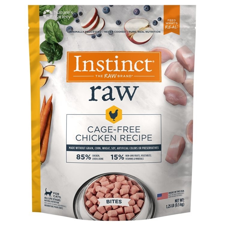 Instinct Raw Cat 85% Chicken Bites (567g)
