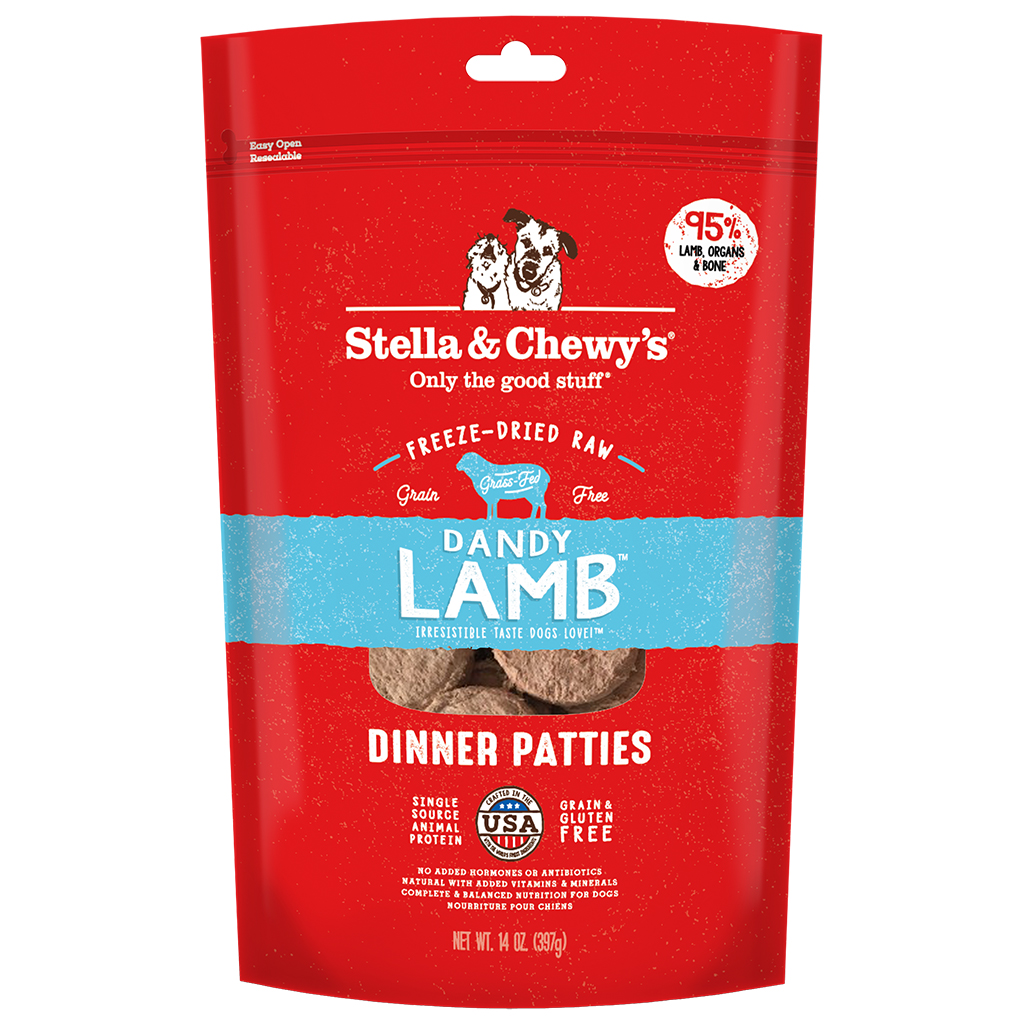 Stella &amp; Chewy's Freeze Dried Dinner Patties - Dandy Lamb | Dog (14oz)