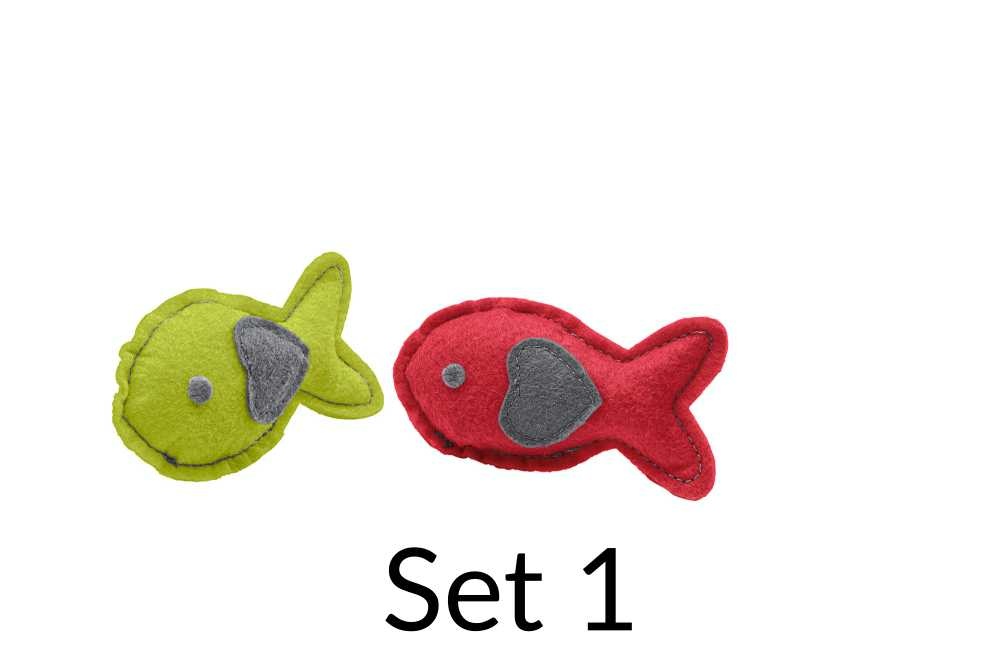 Katzenspielzeug Fish Red/Yellow &quot;by Laura&quot; Cat Toy