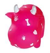 Hundespielzeug Squeezy Cow Pink Dog Toy