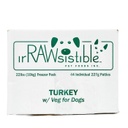 IrRAWsistible 227g Bone-In Turkey Patties | Dog (10kg Freezer Box)