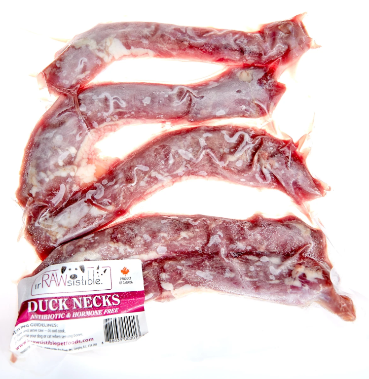 IrRAWsistible Frozen Raw Duck Necks