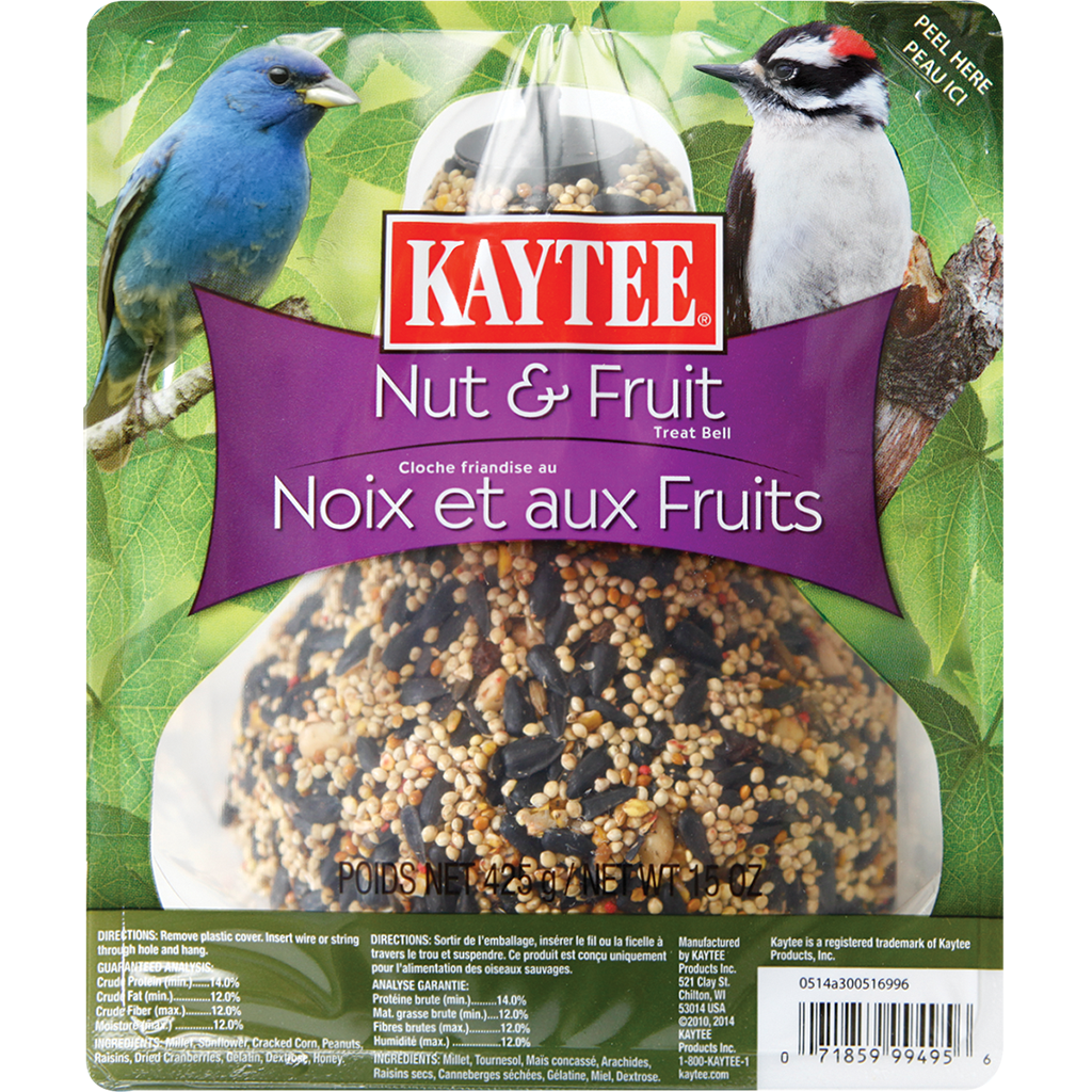 Kaytee Nut &amp; Fruit Seed Treat Bell (1lb)