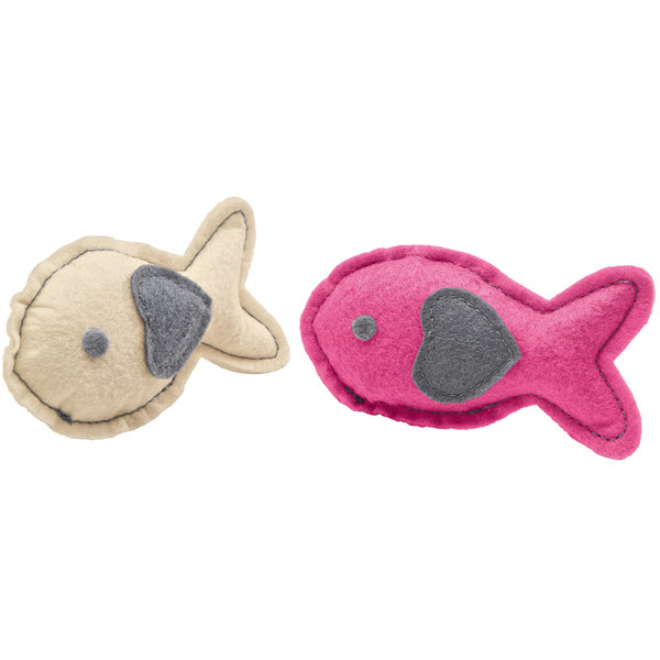 Katzenspielzeug Fish Pink/White &quot;by Laura&quot; Cat Toy