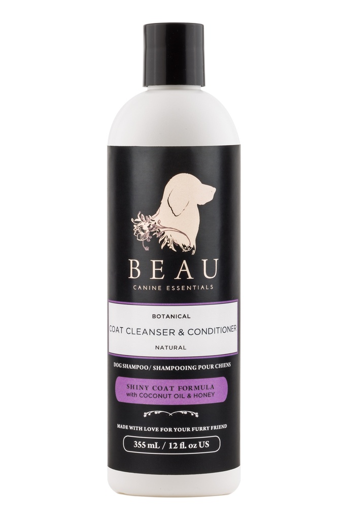 Beau Coat Cleanser &amp; Conditioner - Shiny Coat Formula (12oz)