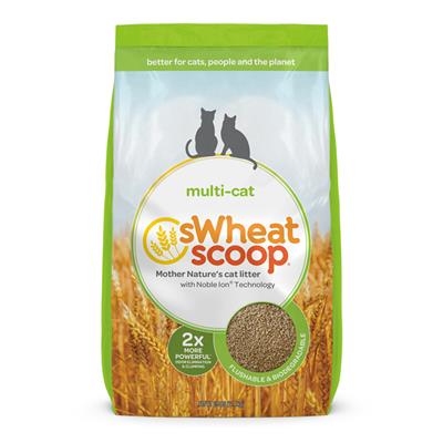 sWheat Scoop Natural Wheat Multi Cat Litter