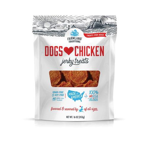 Farmland Traditions Dogs Love Chicken Jerky (6oz)