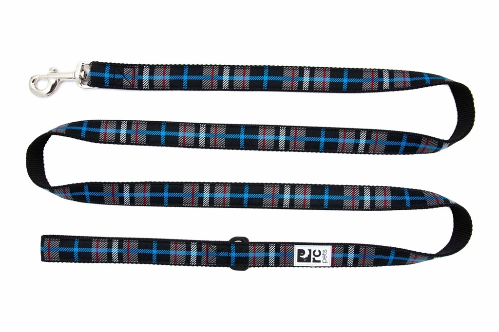 RC Pets Dog Leash (Black Twill Plaid)