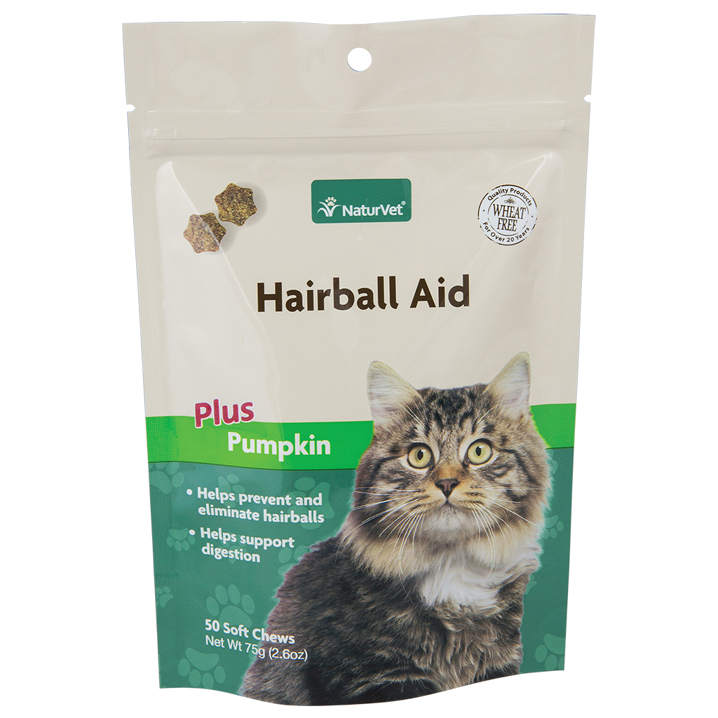 NaturVet Soft Chew Pumpkin Hairball Aid