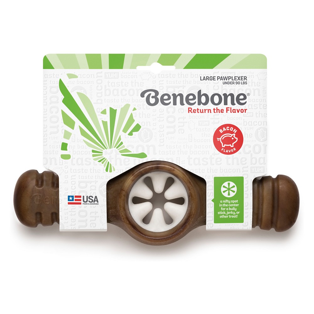 Benebone Bacon Pawplexer Dog Chew Toy