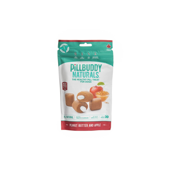 Pill Buddy Naturals Peanut Butter/Apple Pockets | Dog (150g)