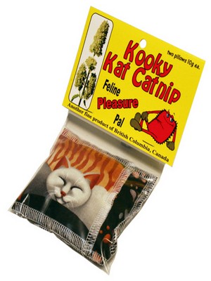 Kooky Kat Poncho Poofy Catnip Pillow 2Pk