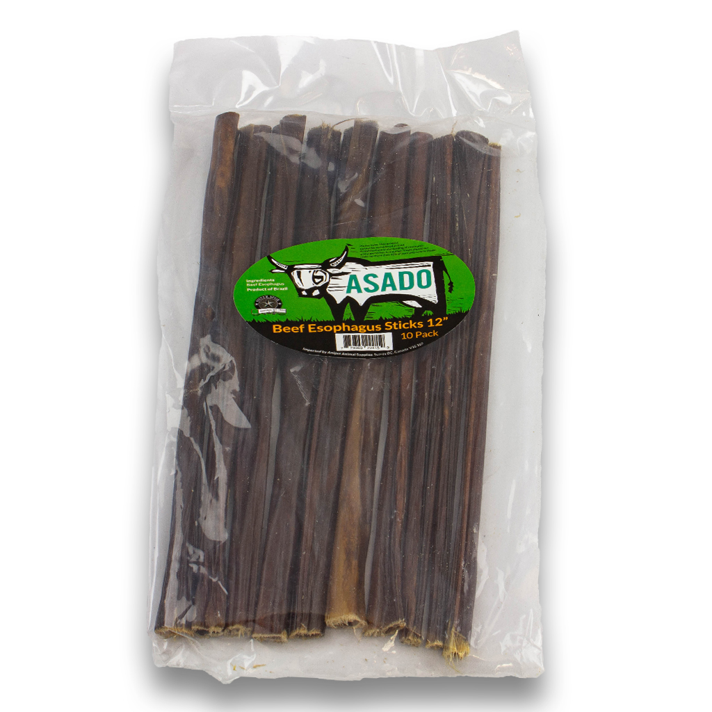 Asado 12&quot; Beef Esophagus Sticks (10pk)