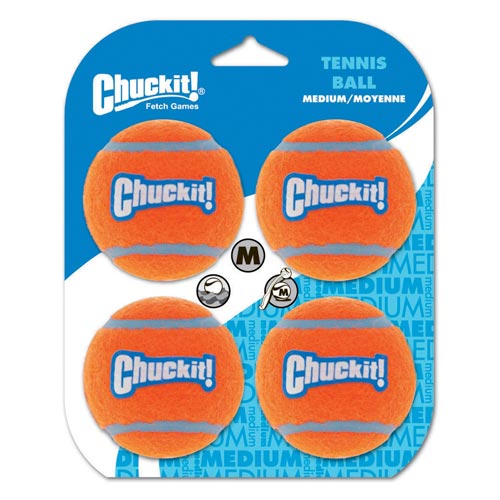 Chuckit! Dog Safe Tennis Ball (Medium, 4 pack)