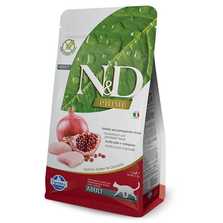 Farmina N&amp;D Prime Adult Cat - Chicken &amp; Pomegranate (1.5kg)