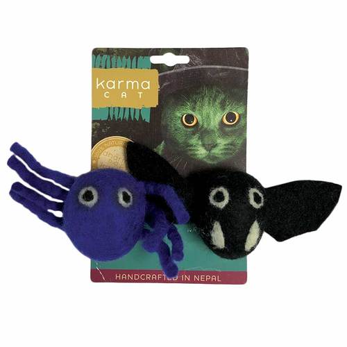 Karma Cat Bat &amp; Spider Toy (2pk)