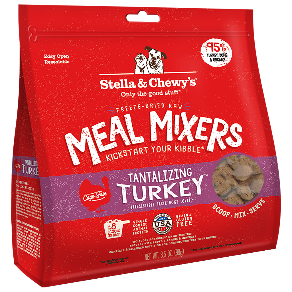 Stella &amp; Chewy's Tantalizing Turkey Freeze Dried Meal Mixers | Dog