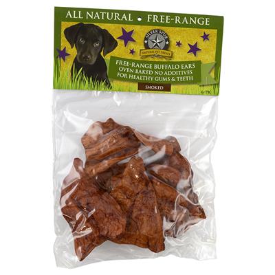 Free Range Smoked Buffalo Ears (6 pack)