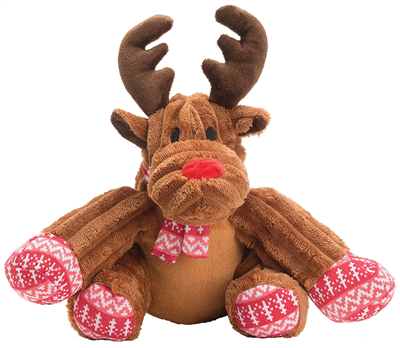 Patchwork Holiday Sitting Reindeer (12&quot;)