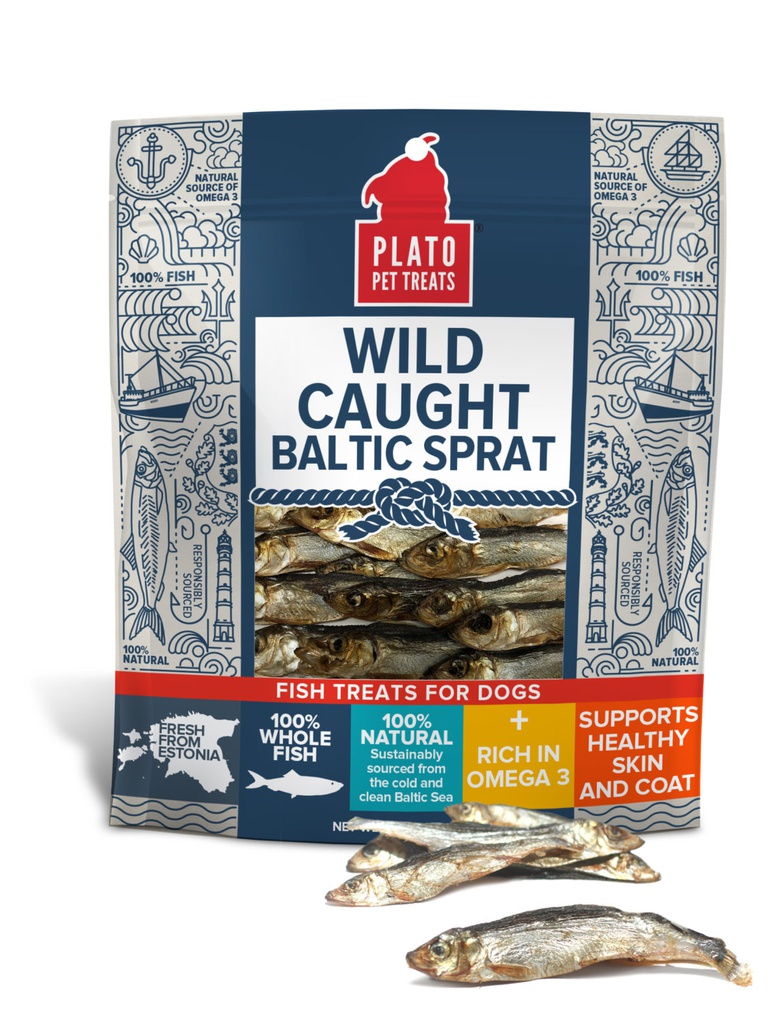 Plato Baltic Dried Sprat Treats | Dog (85g)