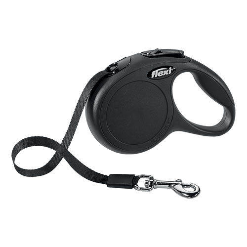 Flexi Classic Retractable Leash | Extra Small Black (3m Tape)