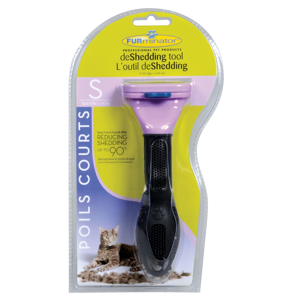 FURminator Deshedding Tool for Cats (Small Cat, Short Hair)