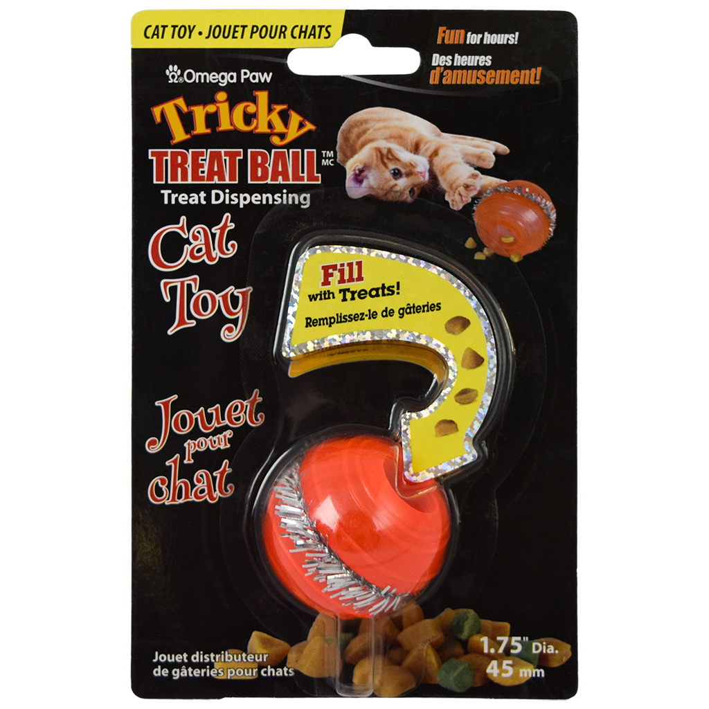 Omega Paw Tricky Treat Dispensing Ball | Cat