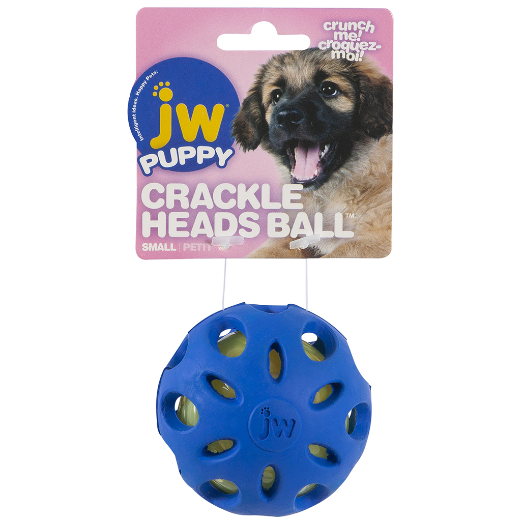 JW Puppy Crackle Heads Crackle Ball
