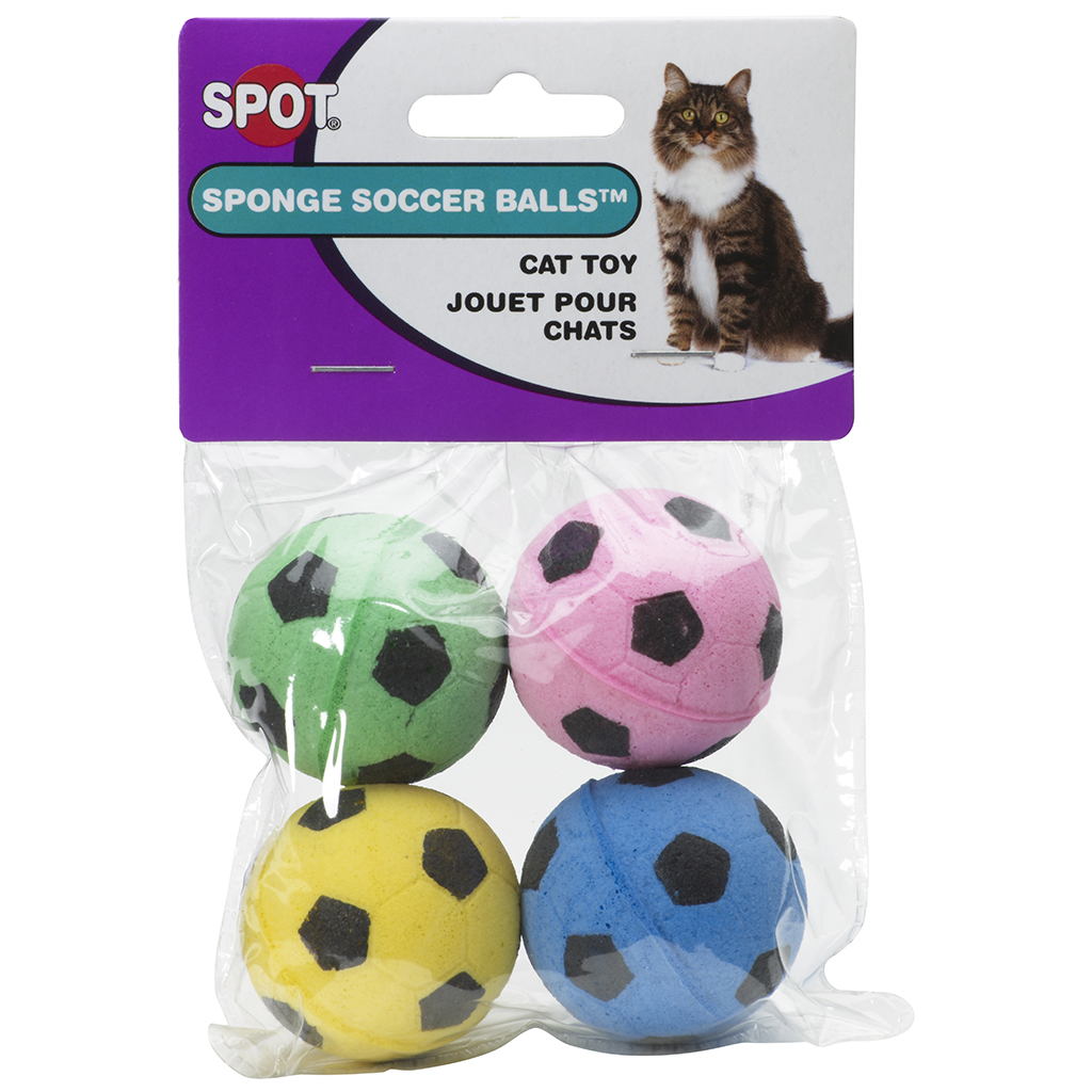 Spot Sponge Soccer Balls | Cat (4pk)