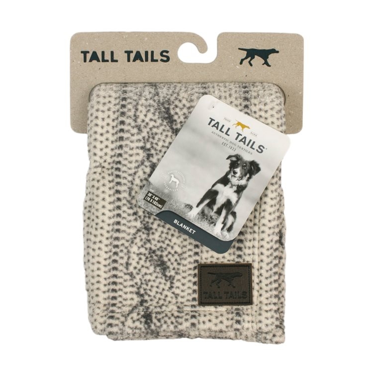Tall Tails Fleece Blanket/Throw Cable Knit (30x40&quot;)