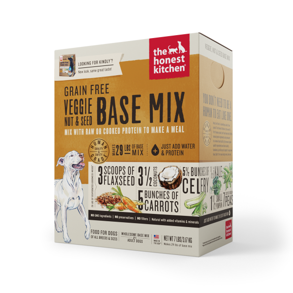 Honest Kitchen Dehydrated Veggie, Nut &amp; Seed Base Mix | Dog (7lbs)