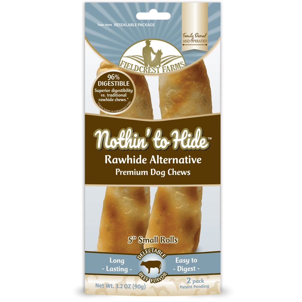 Nothin' to Hide Beef 5&quot; Rolls | Rawhide Alternative (2pk)