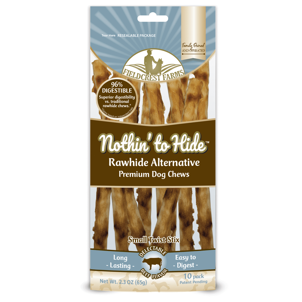 Nothin' to Hide Beef Twist Stix | Rawhide Alternative (10pk)